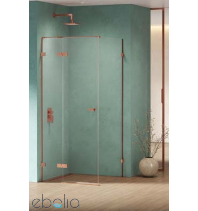 Kabina prostokątna 80x70 Eventa Black Chrome New Trendy (EXK-6145)