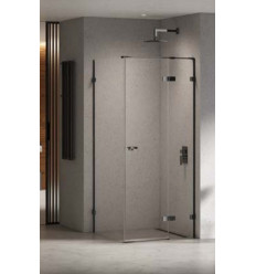 Kabina prostokątna 80x70 Eventa Black Chrome New Trendy (EXK-6145)