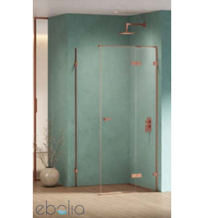 Kabina prostokątna 80x70 Eventa Black Chrome New Trendy (EXK-6145)