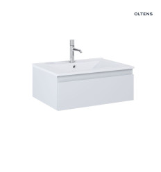 Zestaw umywalka z szafką 60 cm biały/szary mat Vernal Oltens (68004700)