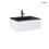 Zestaw umywalka z szafką 60 cm czarny mat/biały połysk Vernal Oltens (68005000)