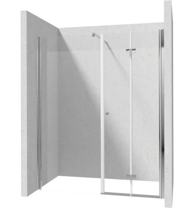 Drzwi składane 100 cm + ścianka 30 cm Kerria Deante (KTSX043P + KTS 083P + KTS 011X)