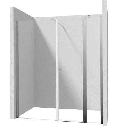 Drzwi uchylne 90 cm + ścianka 40 cm Kerria Deante (KTSU041P + KTS 084P + KTS 011X)