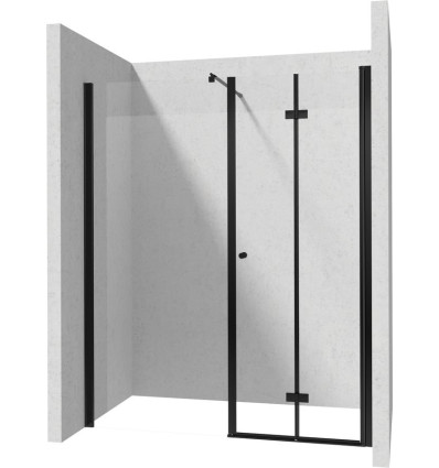 Ścianka 120 cm + drzwi składane 100 cm Kerria Deante (KTSXN43P + KTS N32P + KTS N11X)