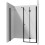 Ścianka 140 cm + drzwi składane 100 cm Kerria Deante (KTSXN43P + KTS N34P + KTS N11X)