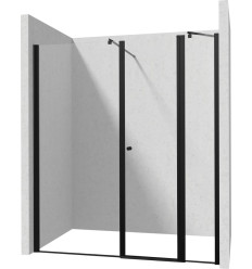 Drzwi uchylne 80 cm + ścianka 80 cm Kerria Deante (KTSUN42P + KTS N38P + KTS N11X)