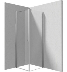 Kabina narożna: ścianka 100 cm + drzwi wahadłowe 80 cm Kerria Deante (KTSW042P + KTS 030P)