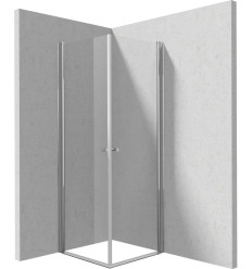 Kabina narożna: podwójne drzwi wahadłowe 90 cm + 90 cm Kerria Deante (KTSW041P + KTSW041P)