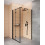 Kabina narożna: ścianka 140 cm + drzwi składane 100 cm Kerria Deante (KTSXN43P + KTS N34P)