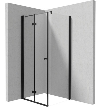 Kabina narożna: drzwi składane 90 cm + ścianka 30 cm Kerria Deante (KTSXN41P + KTS N83P)