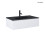 Zestaw umywalka z szafką 80 cm czarny mat/bialy połysk Vernal Oltens (68007000)