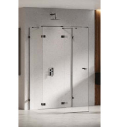 Kabina przyścienna 80x80 Eventa Black Chrome New Trendy (EXK-6248)