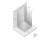 Kabina przyścienna 80x80 Eventa Black Chrome New Trendy (EXK-6248)