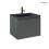 Zestaw umywalka z szafką 60 cm czarny mat/grafit mat Vernal Oltens (68013400)