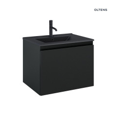 Zestaw umywalka z szafką 60 cm czarny mat Vernal Oltens (68013300)
