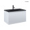 Zestaw umywalka z szafką 80 cm czarny mat/szary mat Vernal Oltens (68015700)