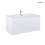 Zestaw umywalka z szafką 100 cm biały połysk Vernal Oltens (68016000)