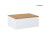 Szafka 60 cm podumywalkowa wisząca z blatem biały połysk/dąb Vernal Oltens (68107000)