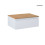 Szafka 60 cm podumywalkowa wisząca z blatem szary mat/dąb Vernal Oltens (68107700)