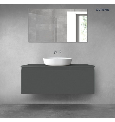 Zestaw mebli łazienkowych 120 cm z blatem grafit mat Vernal Oltens (68250400)