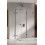 Kabina przyścienna 80x80 lewa Eventa Black Chrome New Trendy (EXK-6272)