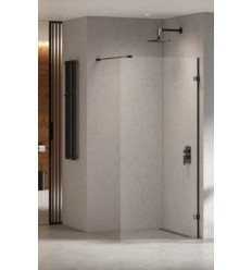 Kabina walk-in 50x200 Eventa Black Chrom New Trendy (EXK-6293)