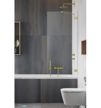 Parawan nawannowy 70 Essenza Pro Brushed Gold PNJ II Radaway (10101070-99-01)