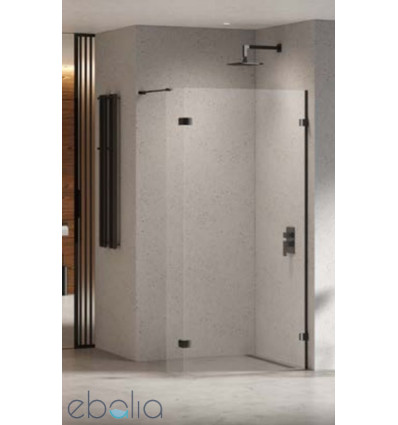 Kabina walk-in 50x23x200 Eventa Black Chrom New Trendy (EXK-6305 + EXK-6317)