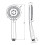 Bateria wannowa 3-otworowa Arnika titanium Deante (BQA D13M)