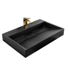 Umywalka konglomeratowa Goya 70 Black Rea (REA-U8802)