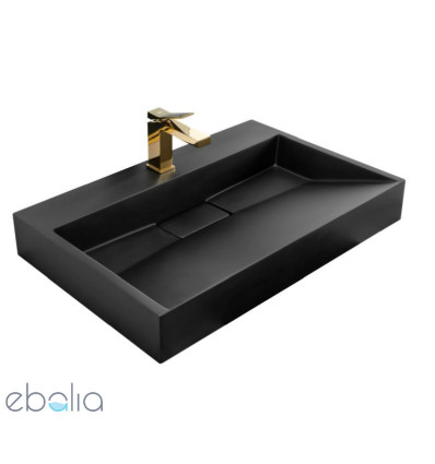 Umywalka konglomeratowa Goya 70 Black Rea (REA-U8802)
