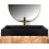 Umywalka konglomeratowa Goya 70 Black Rea (REA-U8802)
