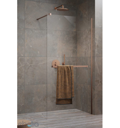 Kabina Walk-in 85 z wieszakiem Modo New II Brushed Copper Radaway (389085-93-01W)