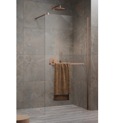 Kabina Walk-in 100 z wieszakiem Modo New II Brushed Copper Radaway (389104-93-01W)