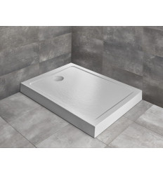 Brodzik prostokątny 140X90 Doros F Compact Stone biały Radaway (SDRFP1490-05-04S)