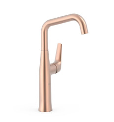 Bateria umywalkowa wysoka matowe różowe złoto Fuji Tres (28164701OPM)