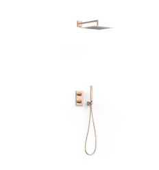 Zestaw prysznicowy podtynkowy termostatyczny różowe złoto Therm-box Tres (21125004OP)