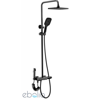 Zestaw natryskowy termostat Rob Black Rea (REA-P6627)