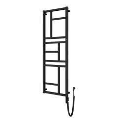 Grzejnik elektryczny 50x140 czarny Mondrian Electro Instal Projekt (MONE-50/140C75+GH-06C2)