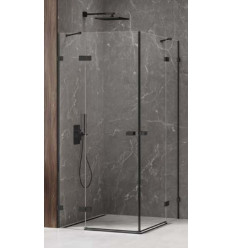Kabina kwadratowa 80x80 Avexa Black XR New Trendy (EXK-6909)
