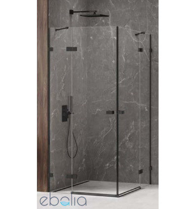 Kabina kwadratowa 80x80 Avexa Black XR New Trendy (EXK-6909)