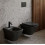 Miska wc z deską antracyt Larga Oval CleanOn Cersanit (S701-610)
