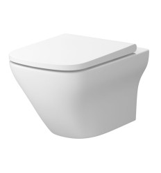 Miska wc z deską biały mat Larga Square CleanOn Cersanit (S701-609)