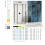 Kabina przyścienna 100x80 Smart Light Gold New Trendy (EXK-4278)