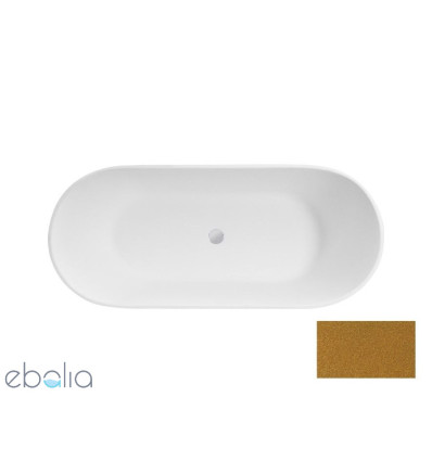 Wanna wolnostojąca Moya Glam złota160x70 Besco (WMD-160-MZ)