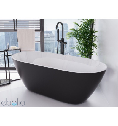 Wanna wolnostojąca 160x68 Moya Black&White Besco (WMD-160-MBW)