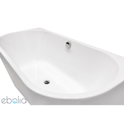 Wanna wolnostojąca Vica New 150x80 syfon z napełnieniem przez przelew Besco (WAS-150VNN)