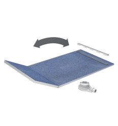 Odpływ liniowy Schedpol SLIM LUX Stabilsound 130+50x90 / odpływ 80cm STAMP (10.113/OLSP)