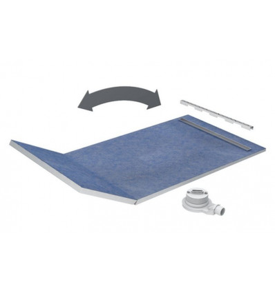 Odpływ liniowy Schedpol SLIM LUX Stabilsound 130+50x90 / odpływ 80cm STAMP (10.113/OLSP)