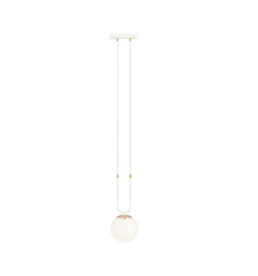 Lampa wisząca Glam 1 White/opal Emibig (1115/1)